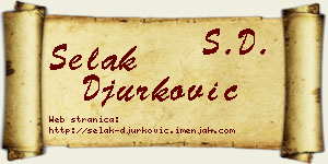 Selak Đurković vizit kartica
